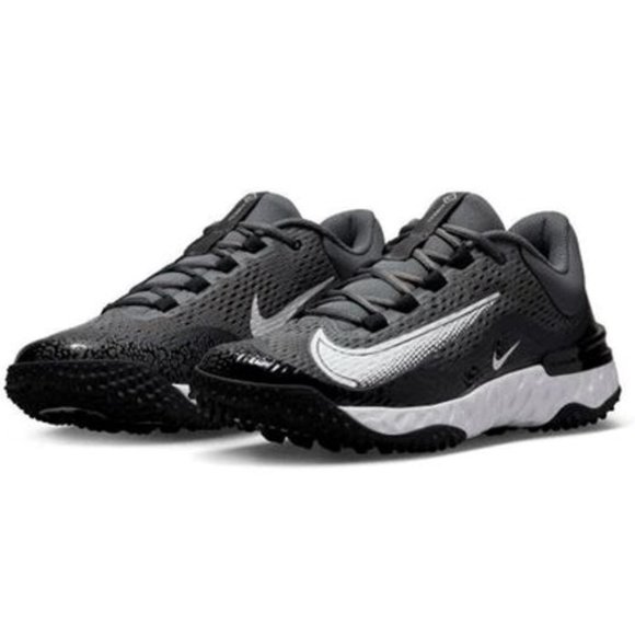 Nike Alpha Huarache Elite 4 TF 'Dark Smoke Grey' DJ6523-011 Baseball Softball - Picture 1 of 8